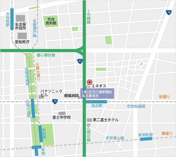 日刊工業新聞社　名古屋支社地図